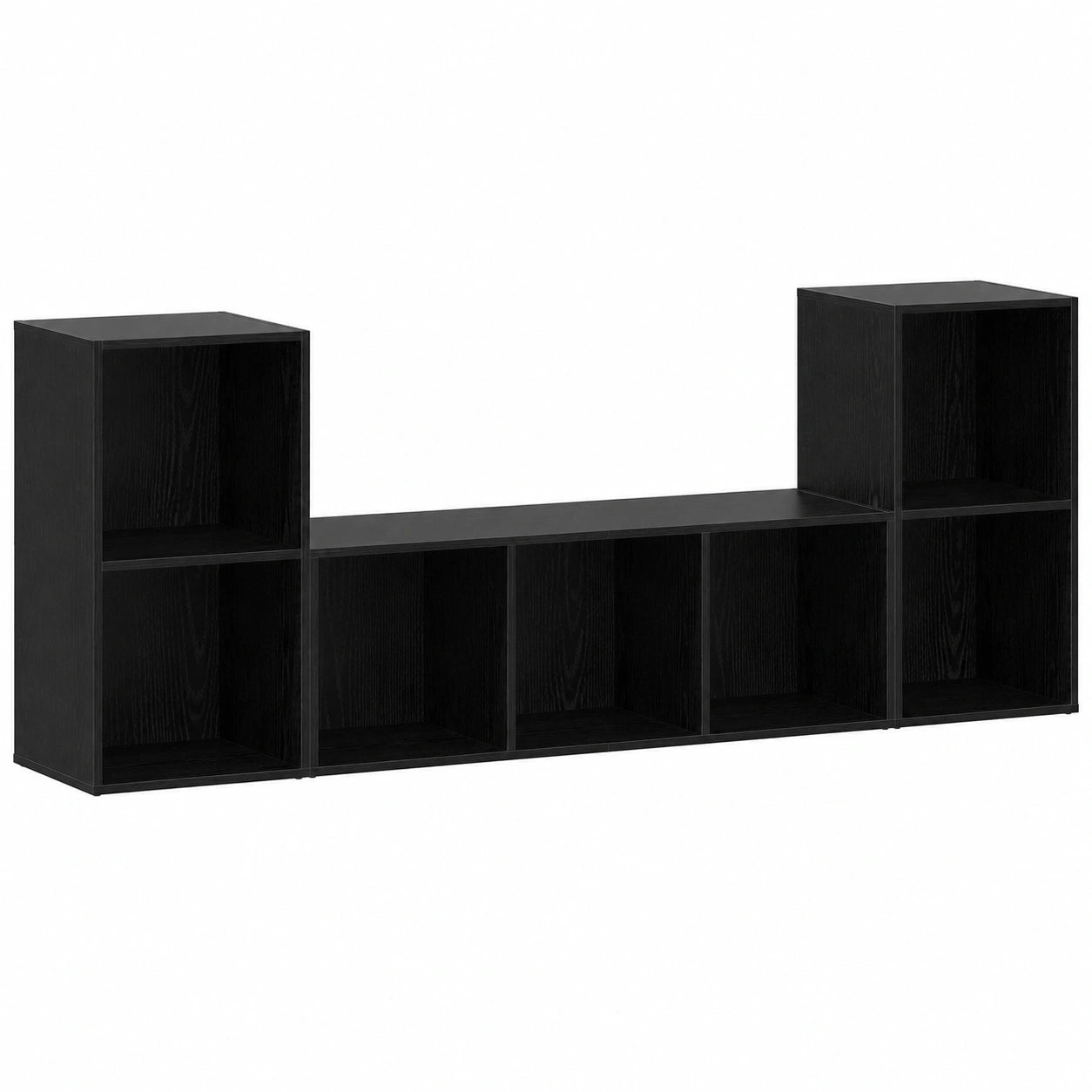 Conjunto de Muebles para Televisión Negro Moderno 107x35x37 cm