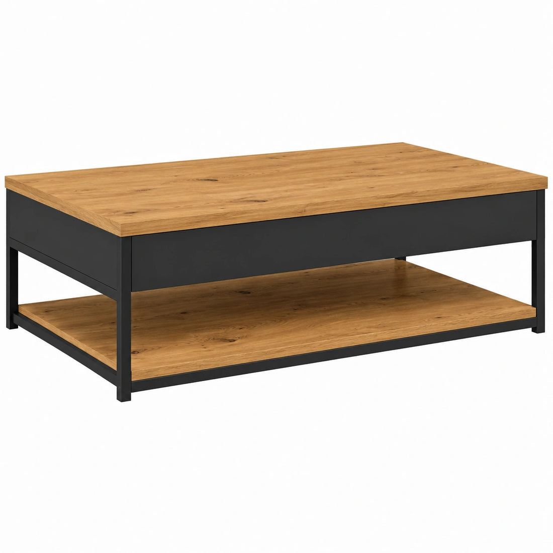 Alacena de Madera Roble Negro con Puertas de Vidrio 35x37x109 cm para Comedor