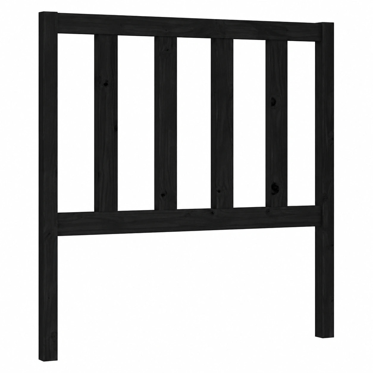 Cabecero de Cama de Madera de Pino Negro 96x100 cm Decorativo