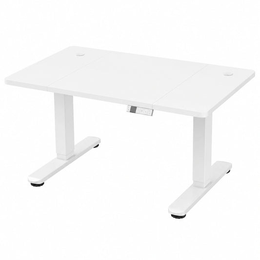 Escritorio Eléctrico Ajustable 120x80cm con Ruedas y Puerto Type-C de Devoko, Blanco